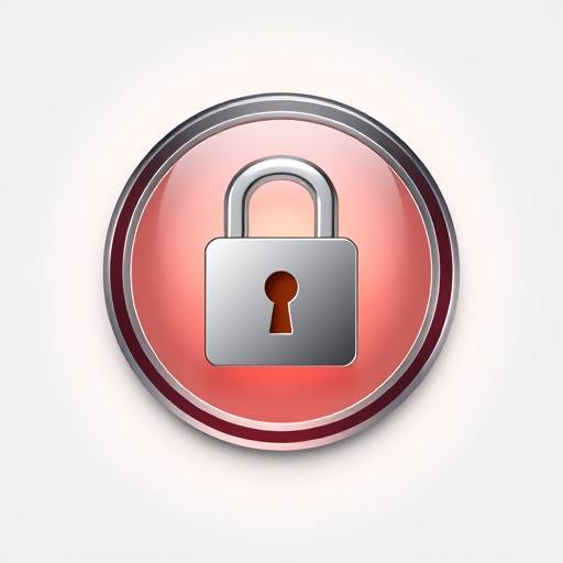 Privacy Icon representing a secure lock